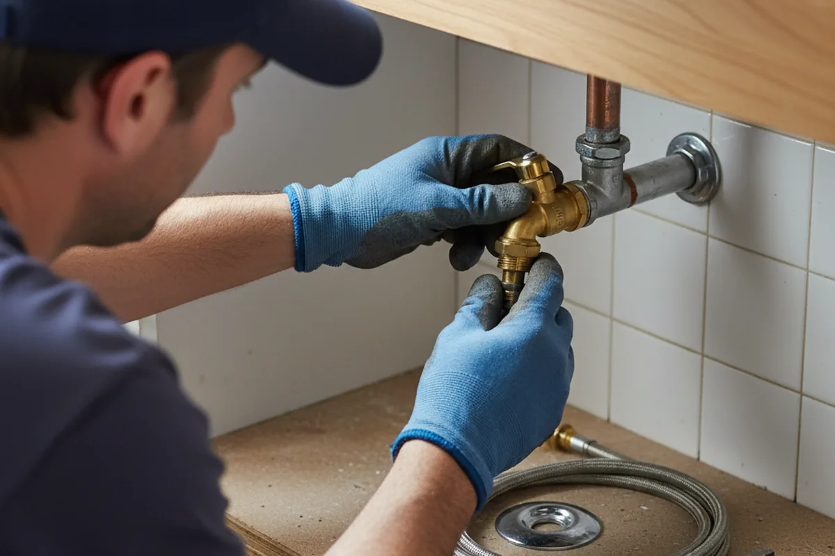 Shutoff valve and fitting work during Emergency Plumbing in Stoney Fork